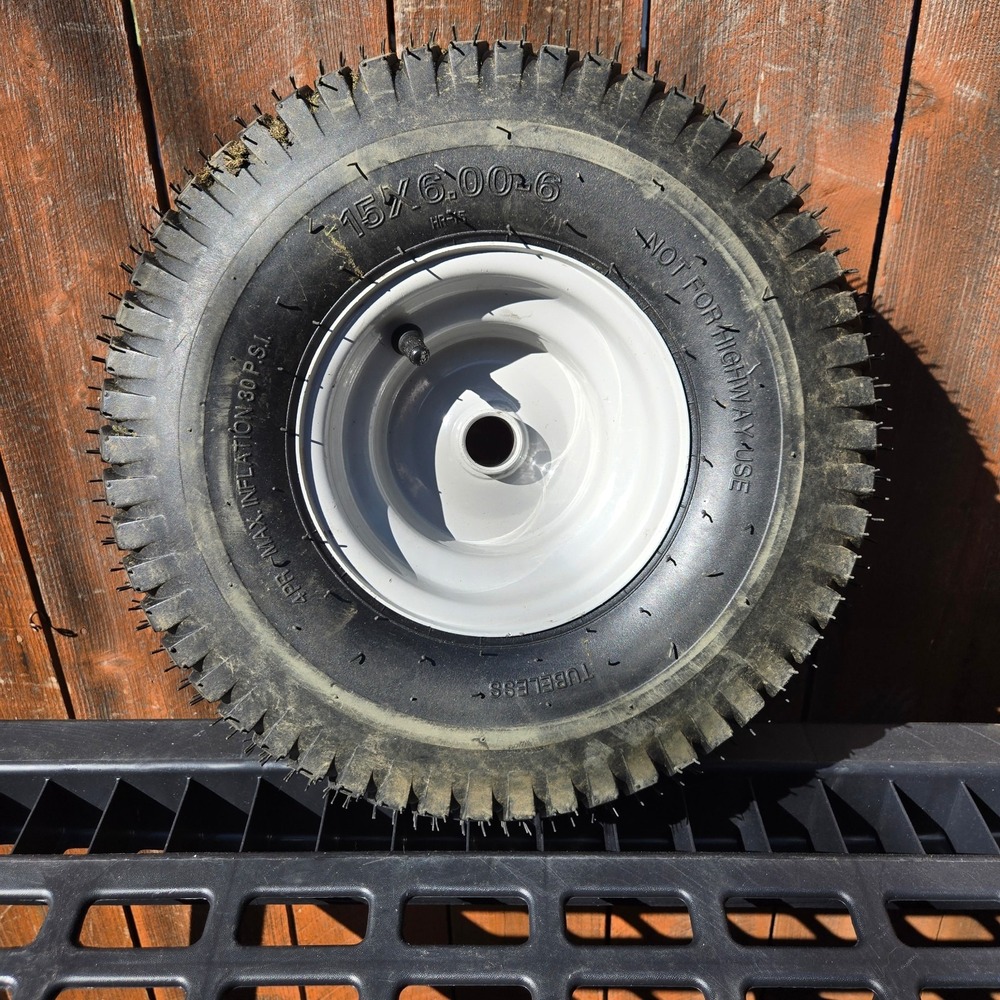 Sunbelt 15x6.00-6 Front Wheel Tire & Rim Assembly Lawn Mower Garden Tractor